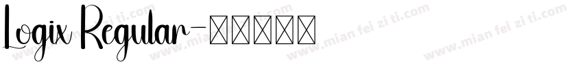 Logix Regular字体转换